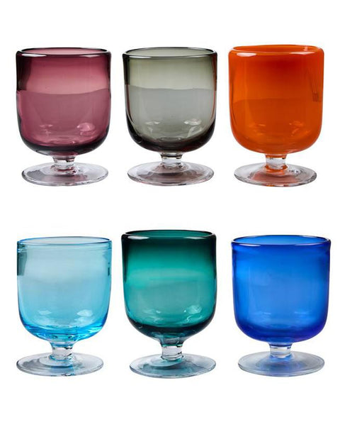 MEZCAL - CALICI VINO COLORI ASSORTITI SET 1/6