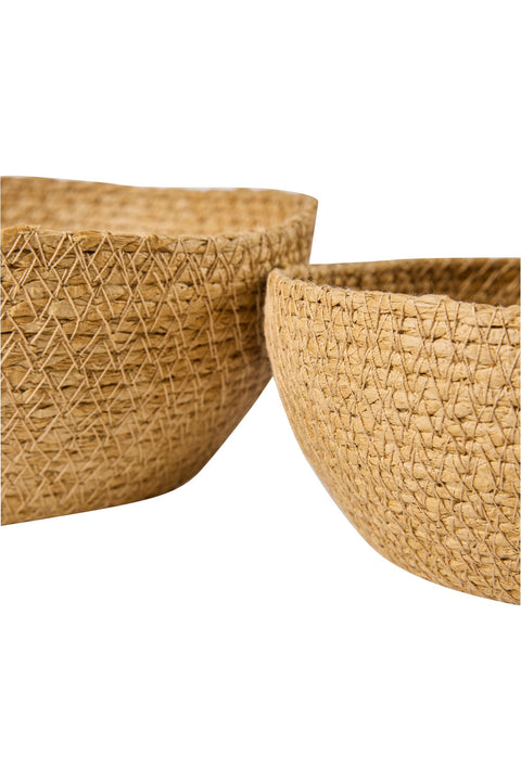 BAGUETTE - CESTINE SET 1/2 MARRONE CHIARO