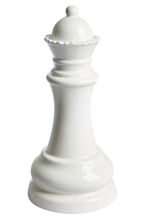 CHECKMATE - ALFIERE DECROATIVO BIANCO CERAMICA