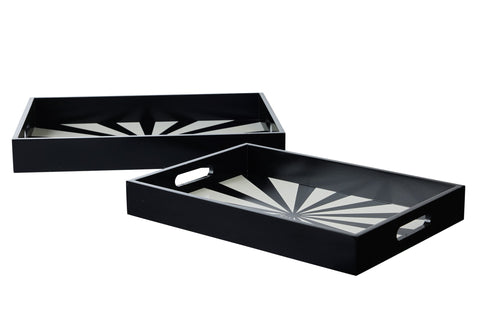 PIEROGI - VASSOI SET 1/2 FANATSIA BIANCA E NERA