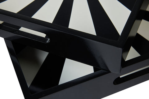 PIEROGI - VASSOI SET 1/2 FANATSIA BIANCA E NERA