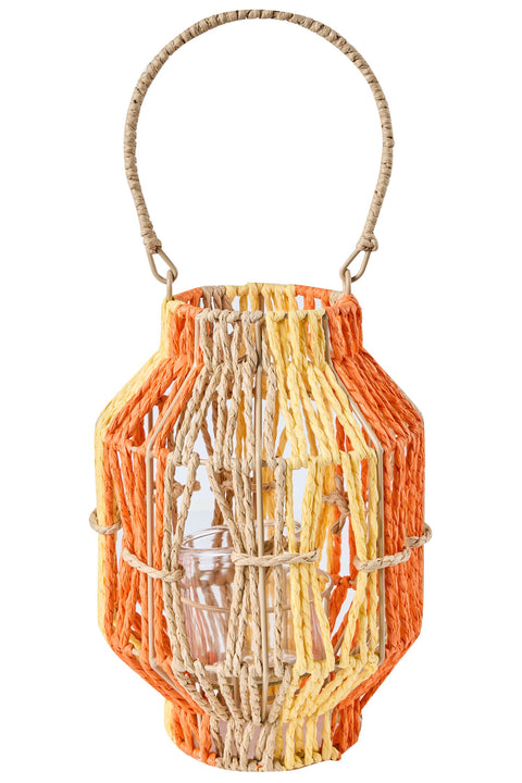 GAIRDNER - LANTERNA CON VETRO ARANCIONE E GIALLA