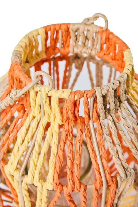 GAIRDNER - LANTERNA CON VETRO ARANCIONE E GIALLA