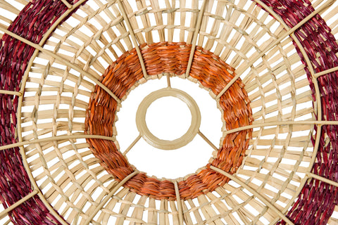 PHUKET - CAPPELLO LAMPADA MIDOLLINO COLORATO TONI ROSA ARANCIO