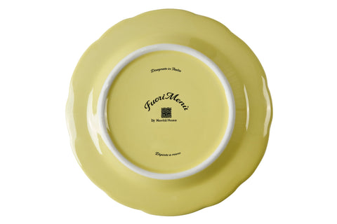 FUORI MENU - PIATTO DESSERT GIALLO SMERLO ARANCIO