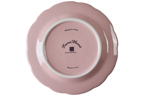 FUORI MENU - PIATTO DESSERT ROSA SMERLO LAVANDA