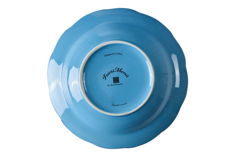 FUORI MENU - PIATTO FONDO AZZURRO SMERLO BLUE