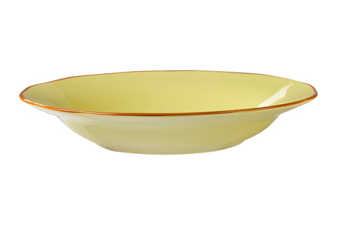 FUORI MENU - PIATTO FONDO GIALLO SMERLO ARANCIO