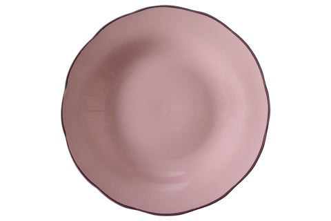 FUORI MENU - PIATTO FONDO ROSA SMERLO LAVANDA