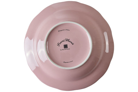 FUORI MENU - PIATTO FONDO ROSA SMERLO LAVANDA