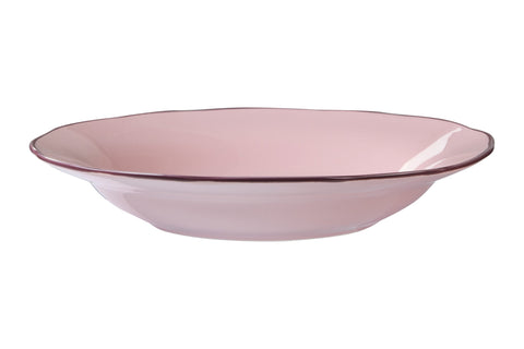 FUORI MENU - PIATTO FONDO ROSA SMERLO LAVANDA