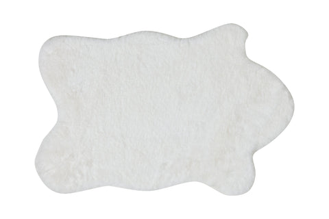 FLODIN - TAPPETINO PELLICCIA SINTETICA BIANCA