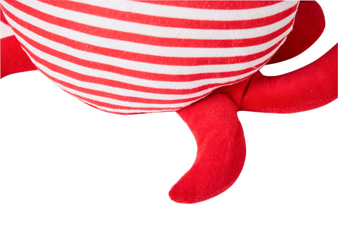 Fermaporta Granchio Rosso - Poliestere e Sabbia 25x17x16 cm