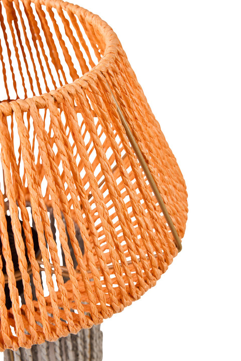 JAMAICA - ORANGE AND DOVE GREY DETACHABLE LAMP