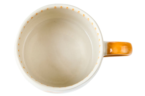 ATLANTIDE - TAZZA DIPINTA A MANO CAVALLUCCIO MARINO