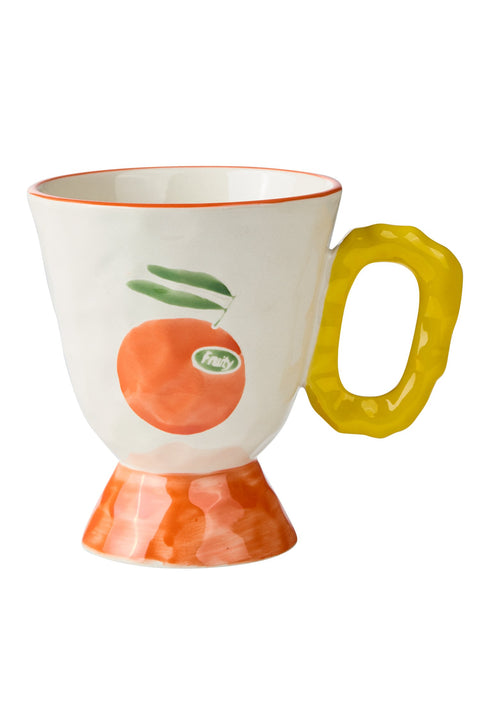 ARCIMBOLDO - MUG DIPINTO A MANO ARANCIA