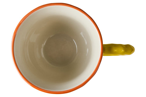 ARCIMBOLDO - MUG DIPINTO A MANO ARANCIA