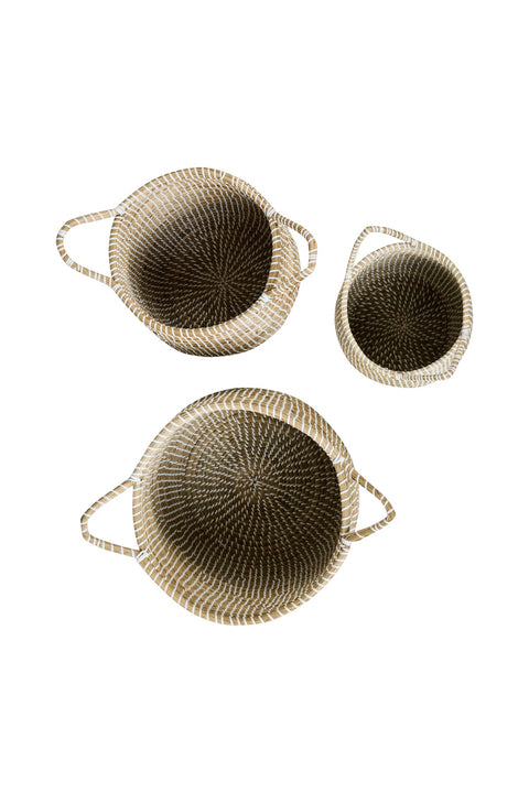 Set 3 Ceste con Manici in Sea Grass Naturale - CUMBIA