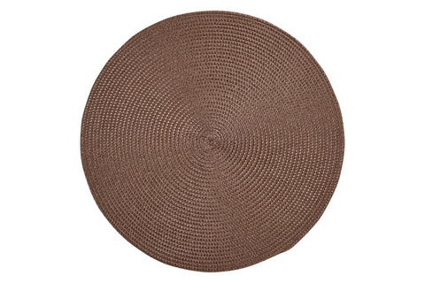 SOTTOPIATTI - TRECCINA TONDO SET 1/4  DARK BROWN