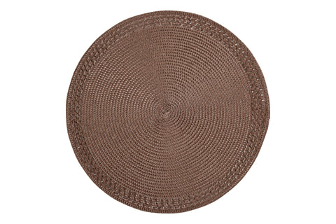 TRENZA FILETE - PLACEMATE CON ENCAJE 1/4 MARRÓN
