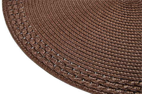 TRENZA FILETE - PLACEMATE CON ENCAJE 1/4 MARRÓN