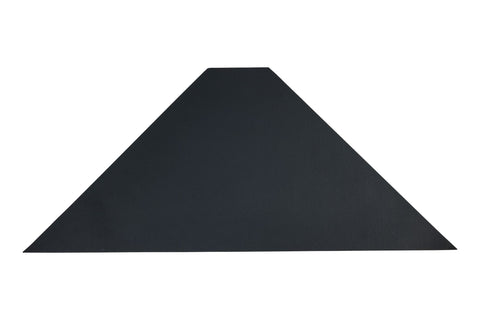 STRAW - PLACEMATE TRAPEZIO SET 1/4 SIMIL PELLE NERO