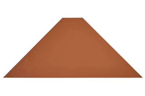STRAW - PLACEMATE TRAPEZIO SET 1/4 SIMIL PELLE COLOR CUOIO