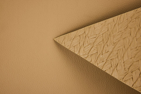 JUEGO DE TRAPECIO DE PAJA - INDIVIDUAL 1/4 SIMILAR CUERO NATURAL
