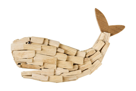 BALENA IN LEGNO DA APPENDERE