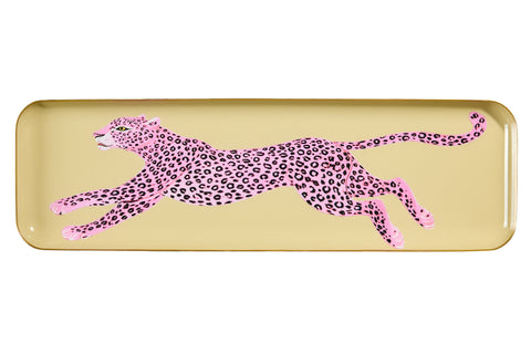ALHOA - VASSOIETTO RETTANGOLARE DISEGNO LEOPARDO