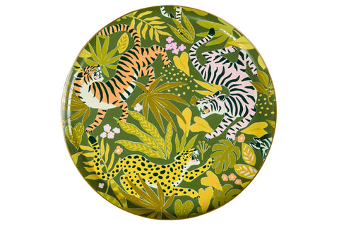 ALHOA - BANDEJA REDONDA CON DISEÑO JUNGLA