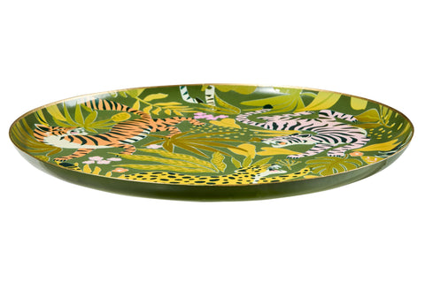 ALHOA - BANDEJA REDONDA CON DISEÑO JUNGLA