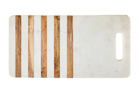 JAMON - TAGLIERE MARMO CON INVITO MANO INTARSI IN LEGNO