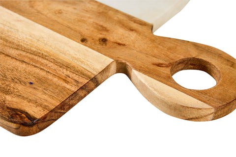 JAMON - TAGLIERE LEGNO E MARMO MANICO CON FORO