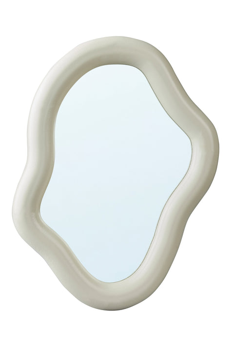 SANABRIA - SPECCHIO BEIGE ONDULATO