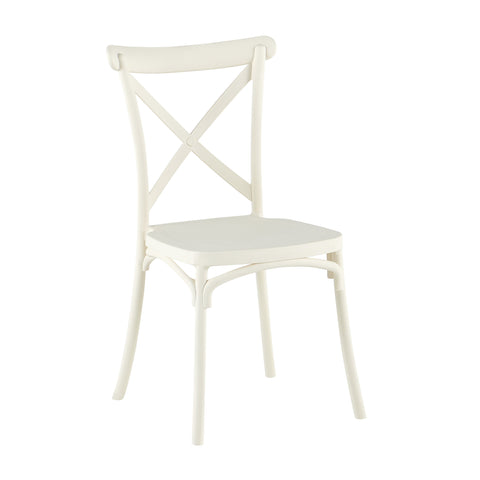 PITAGORA - SEDIA BIANCA SCHIENALE X IN PP