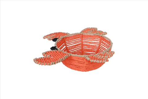 CRABE ORANGE - Cestino Decorativo a Forma di Granchio Arancione