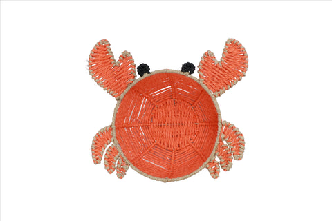 CRABE ORANGE - Cestino Decorativo a Forma di Granchio Arancione