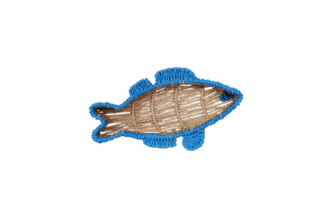POISSON - VASSOIO PESCE BEIGE AZZURRO