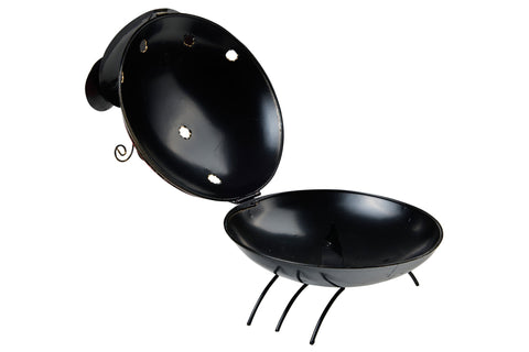 Red and Black Iron Ladybug Mosquito Coil Holder