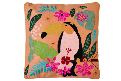 EMBROIDERY - CUSCINO TUCANO