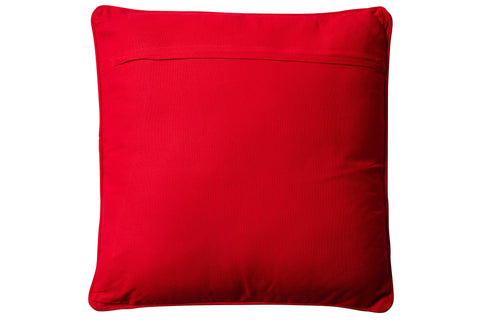 EMBROIDERY - CUSCINO LINEE E CURVE ASTRATTE ROSSO