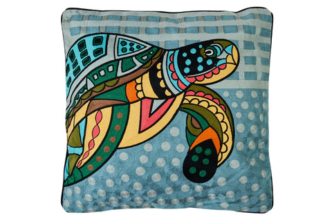 EMBROIDERY - CUSCINO TARTARUGA MARINA