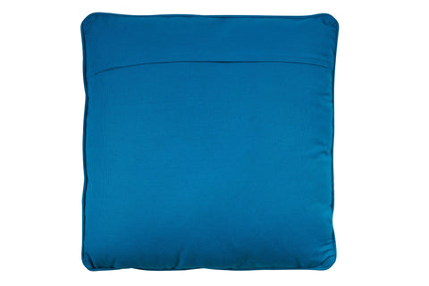 EMBROIDERY - CUSCINO LOSANGHE BLUE BIANCO AZZURRO