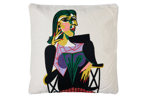 EMBROIDERY - CUSCINO DONNA DORA SEDUTA