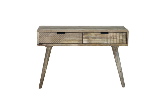 LEEDS - CONSOLLE 2 CASSETTI CON LINEE DECORATIVE