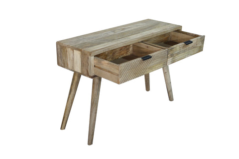 LEEDS - CONSOLLE 2 CASSETTI CON LINEE DECORATIVE