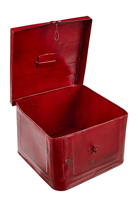 SCATOLA METALLO ROSSA