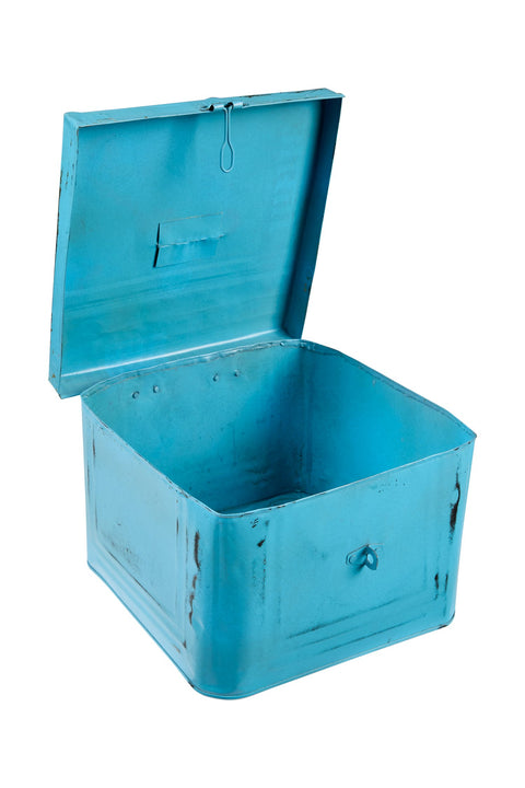 SCATOLA METALLO AZZURRA