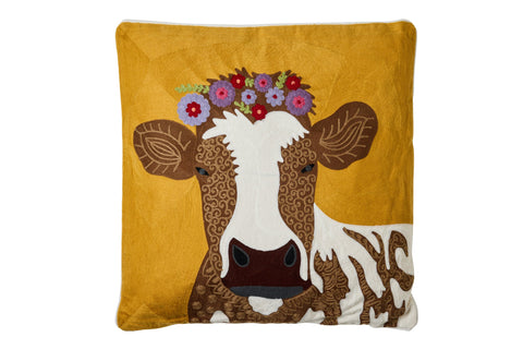 EMBROIDERY - CUSCINO MUCCA SIMMENTAL